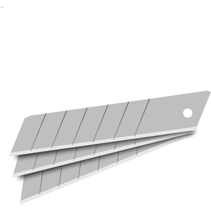 Лезвие для большого ножа Miles "B254-10", 25 мм, 10 шт.