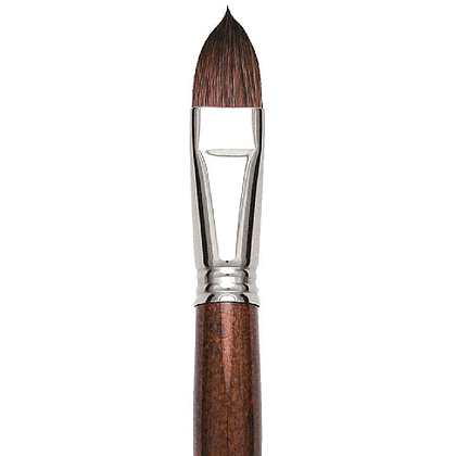 Кисть "Escoda Versatil Brush L/H", синтетика, темно-коричневый, плоская, №20 - 2