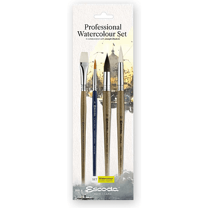 Набор кистей "Escoda. Professional watercolor set", набор 4 шт