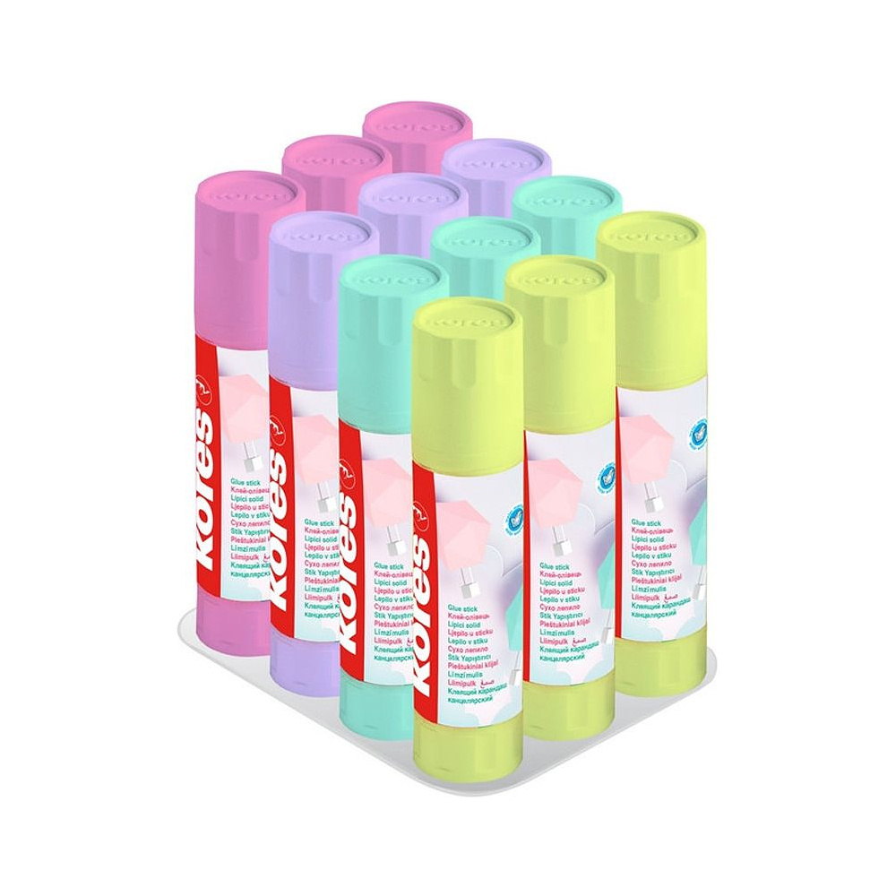 Клей-карандаш "Kores Pastel", 20 г - 2