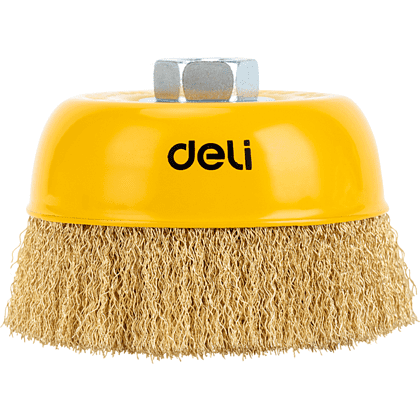 Щетка для УШМ Deli YS EDH-GSS125-E1, чашечная, проволочная, 125 мм