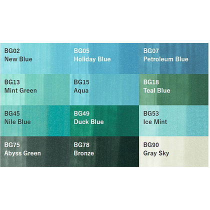 Маркер перманентный "Copic Sketch", BG-05 праздничный голубой - 3