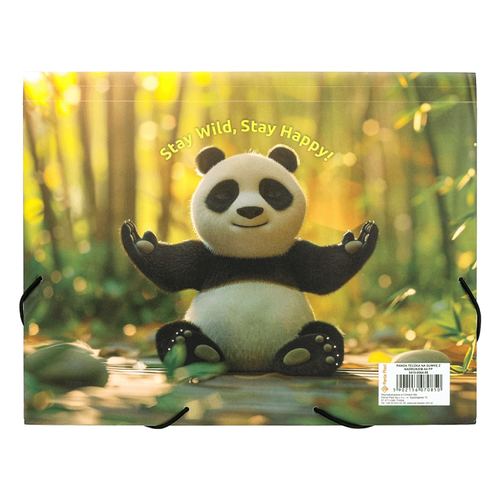 Папка на резинках "Panda", 15-34 мм., пластик - 2