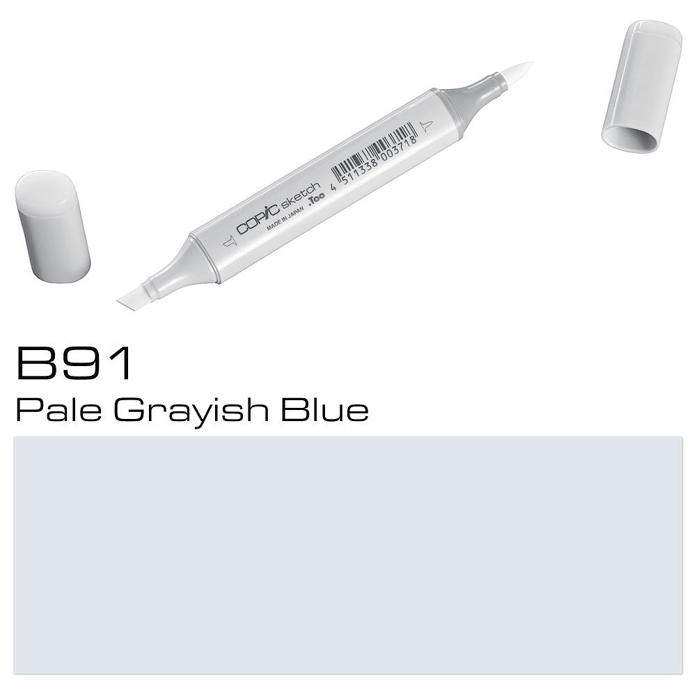 Маркер перманентный "Copic Sketch", B-91 бледный серовато-синий