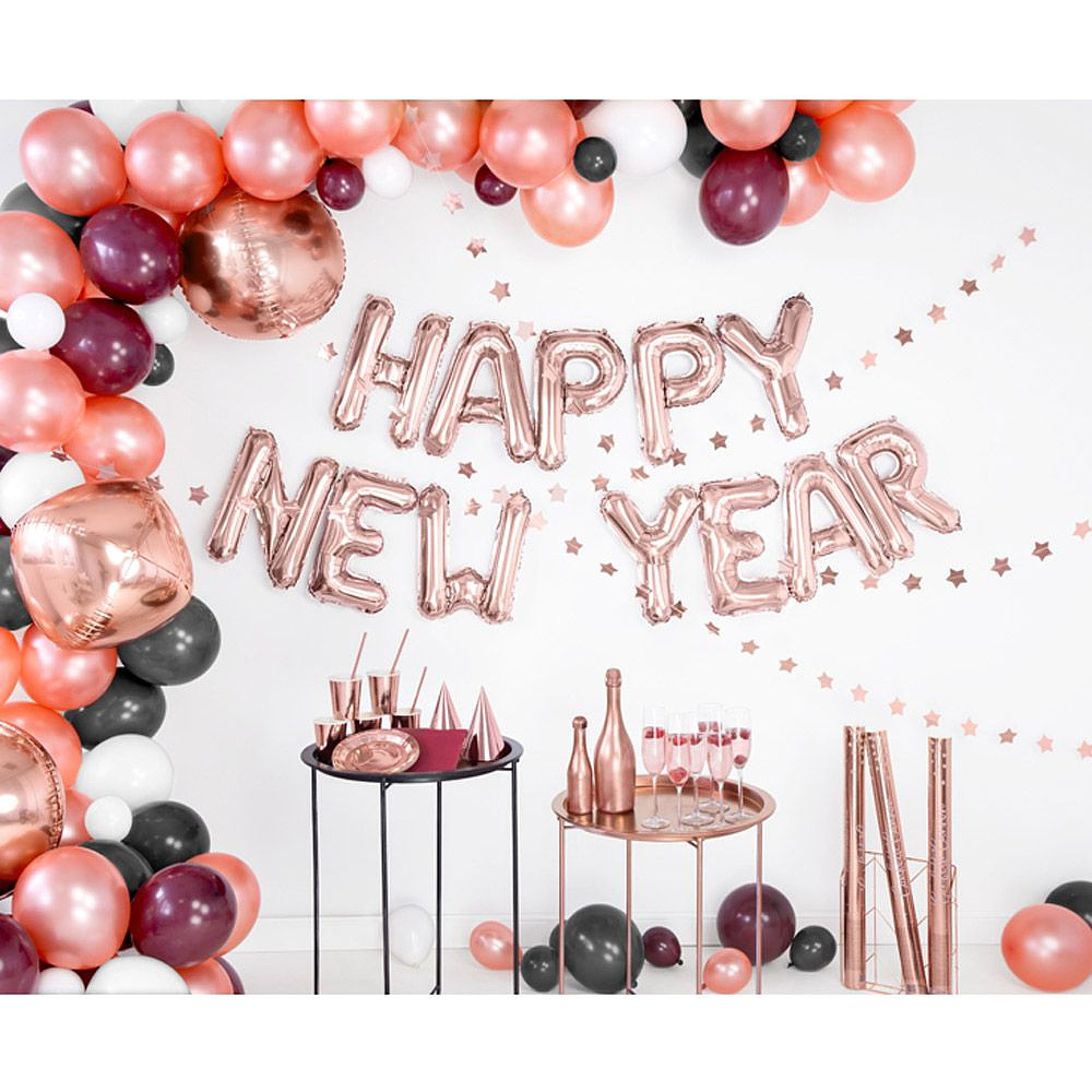 Тарелка бумажная, 18 см, 6 шт, розовое золото - 4