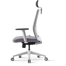 Кресло для руководителя BESTUHL "S30", сетка, ткань, пластик, серый