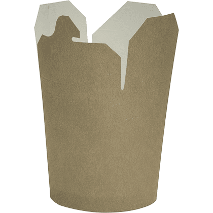 Контейнер бумажный, 700 мл, 102/87х93х99, 48 шт, крафт - 2