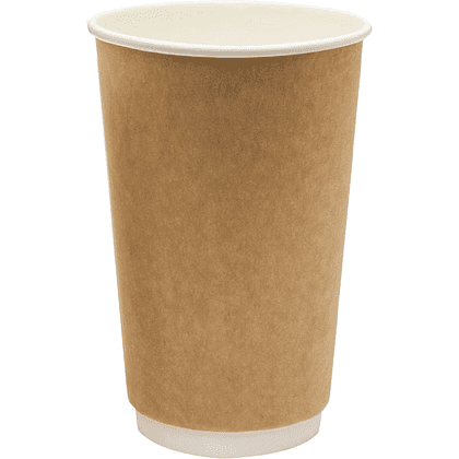 Стакан картонный 18 шт, 400 мл, крафт ECO