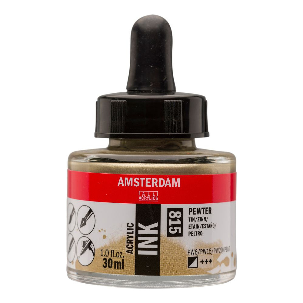 Жидкий акрил "Amsterdam", 815 олово, 30 мл