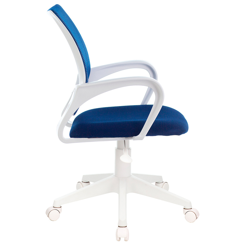 Кресло Бюрократ "CH-W695NLT", сетка, ткань, пластик, темно-синий - 3