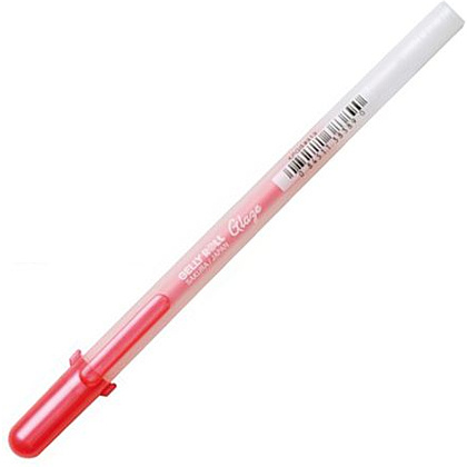 Ручка гелевая "Gelly Roll Glaze", 0.6 мм, прозрачный, стерж. красный