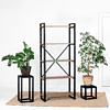 Стеллаж Millwood "Loft CH-3", 800х350х1820 мм, черный, табачный крафт - 2