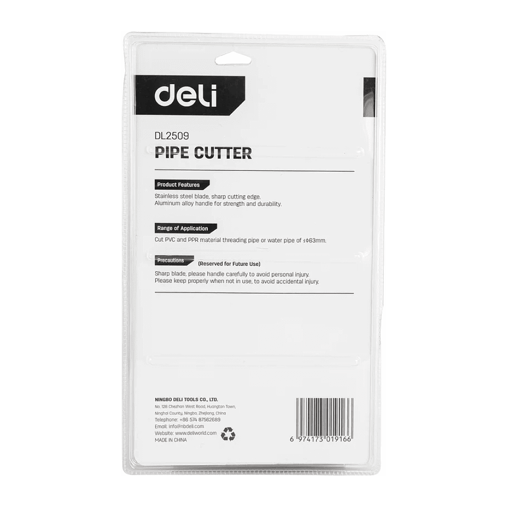 Труборез Deli YS EDL2509, для пластиковых труб, 3-63 мм - 6