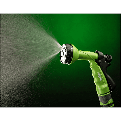 Комплект поливочный Amigo Grande "79230", 1/2", 6 фунций, пластик, зеленый, черный - 9