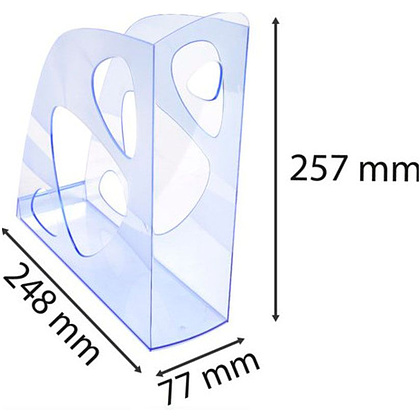 Модуль вертикальный "Exacompta", прозрачный синий - 3