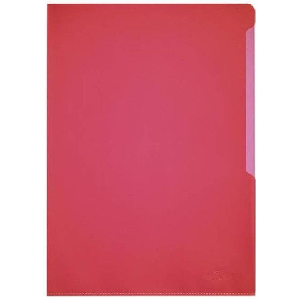Папка-уголок "Durable", A4, 120 мк, пластик, красный