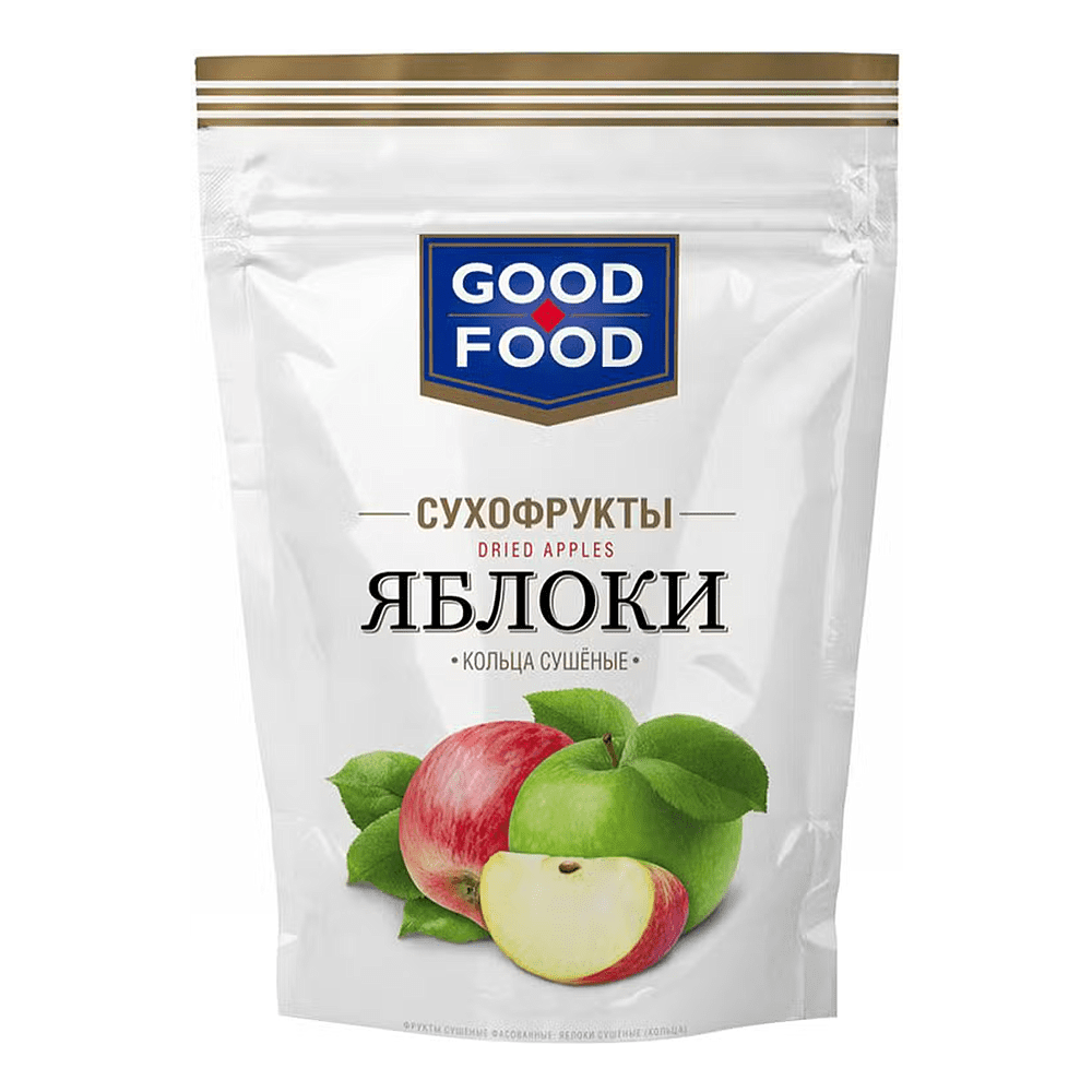 Сухофрукты "Good Food", 70 г, яблочные кольца