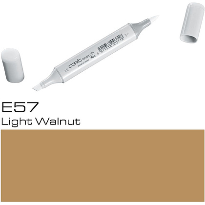 Маркер перманентный "Copic Sketch", E-57 светлый орех