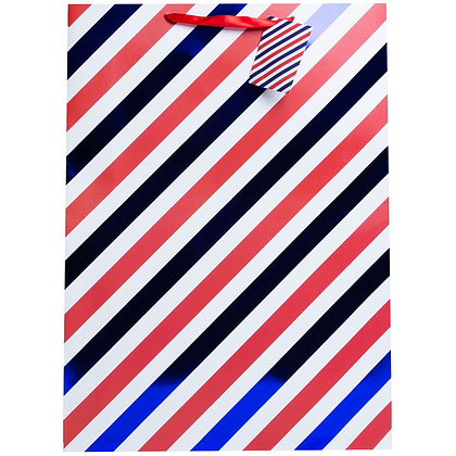 Пакет бумажный подарочный "Занавес", 33x45.7x10.2 см, ассорти