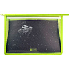 Папка для труда "НЛО", А4, на молнии, зеленый, черный - 4