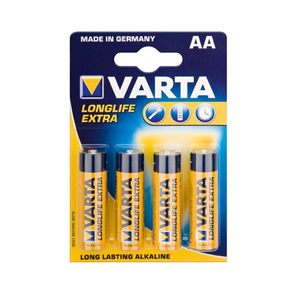 Батарейки Varta "Longlife", щелочные, 4 шт