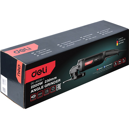 Угловая шлифмашина Deli RS EDE-JM230-1E 2200 Вт, 230 мм - 5