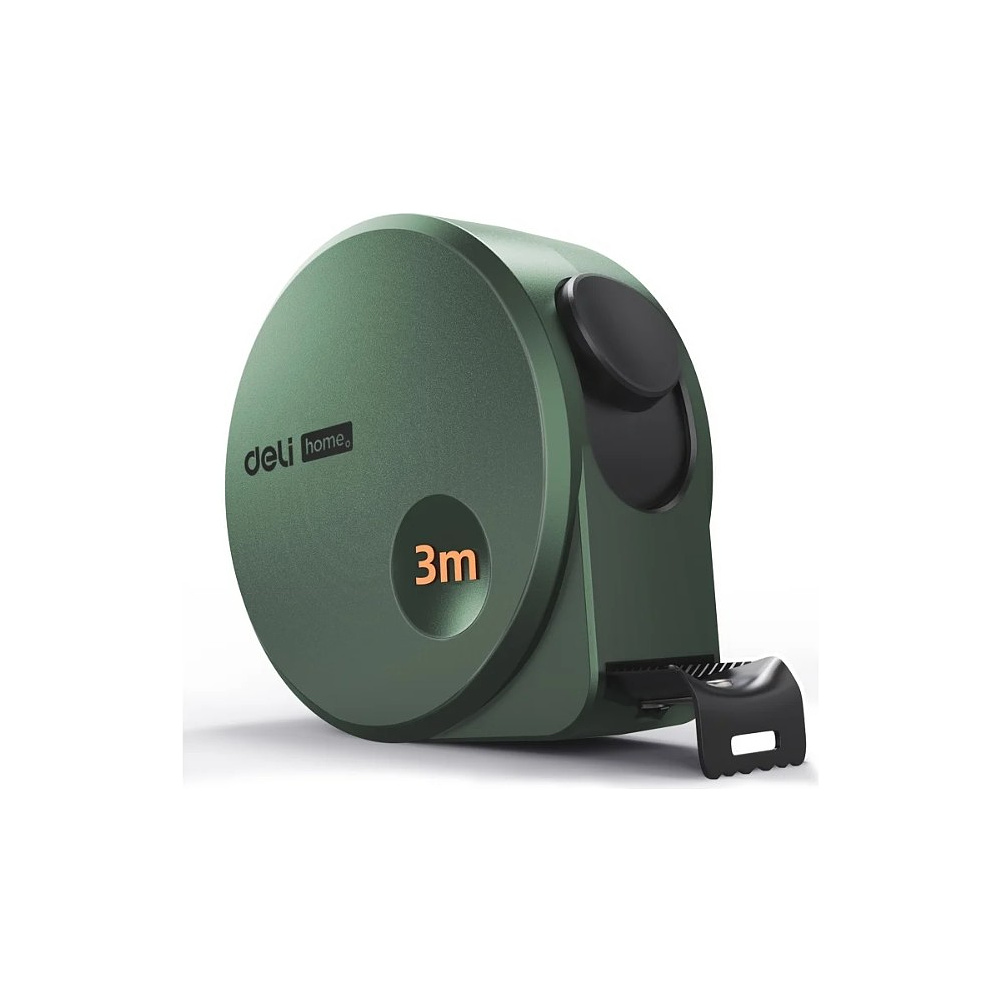 Рулетка Deli HS HT8316L, 3 м х 6 мм, Soft Touch, зеленый