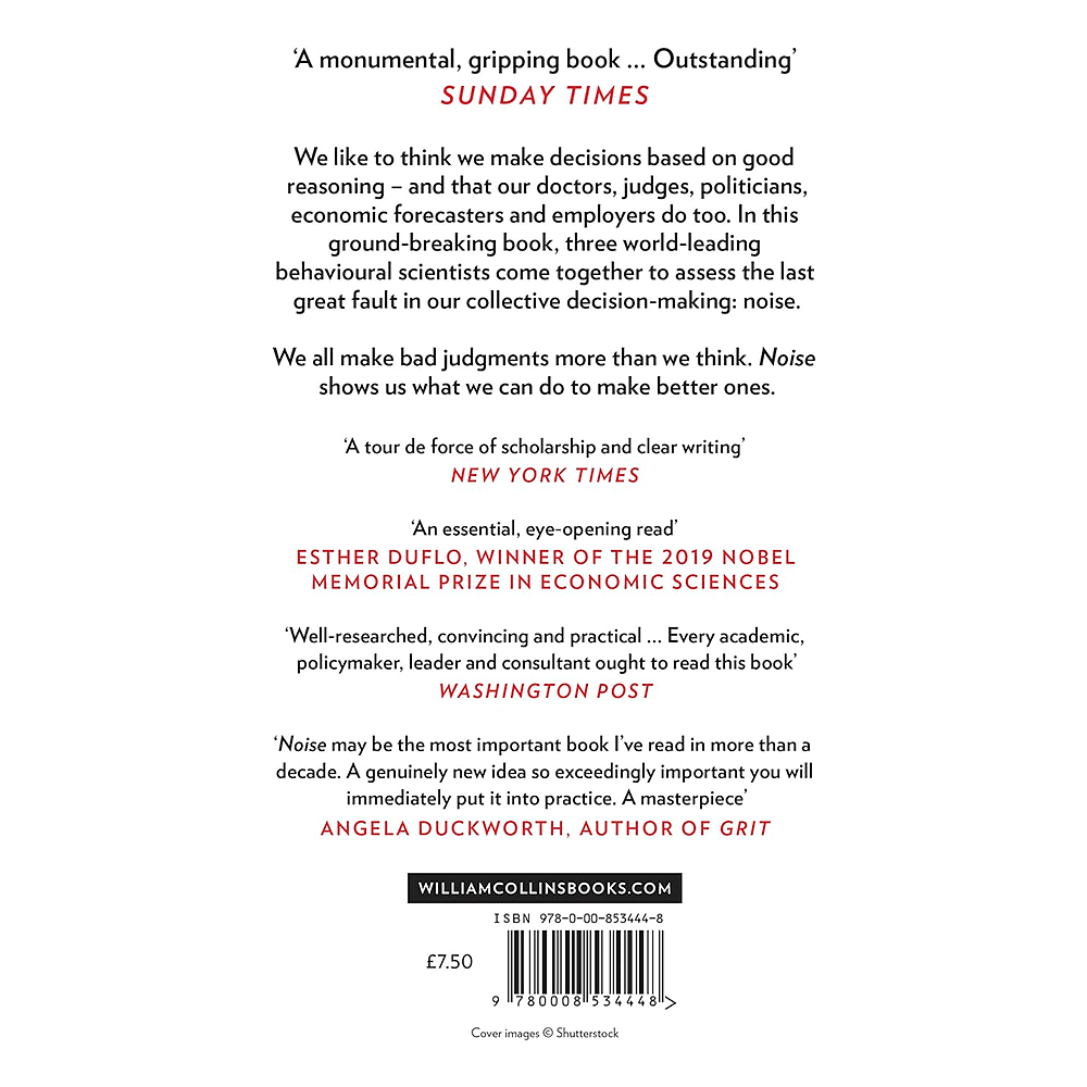 Книга на английском языке "Noise", Daniel Kahneman - 2