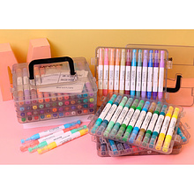 Маркеры художественные двухсторонние "Himi Miya", акриловые, набор, 24 цвета