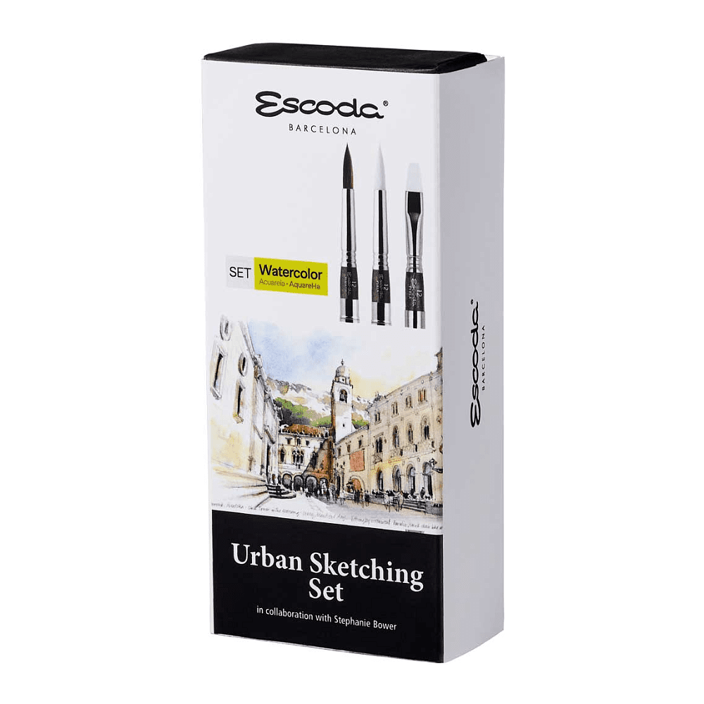 Набор кистей "Escoda. Urban sketching set", 3 шт, складные 