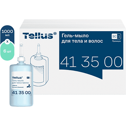 Мыло-гель Tellus Премиум для тела и волос 1 л, SC1 - 2