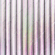 Трубочки бумажные переливающиеся