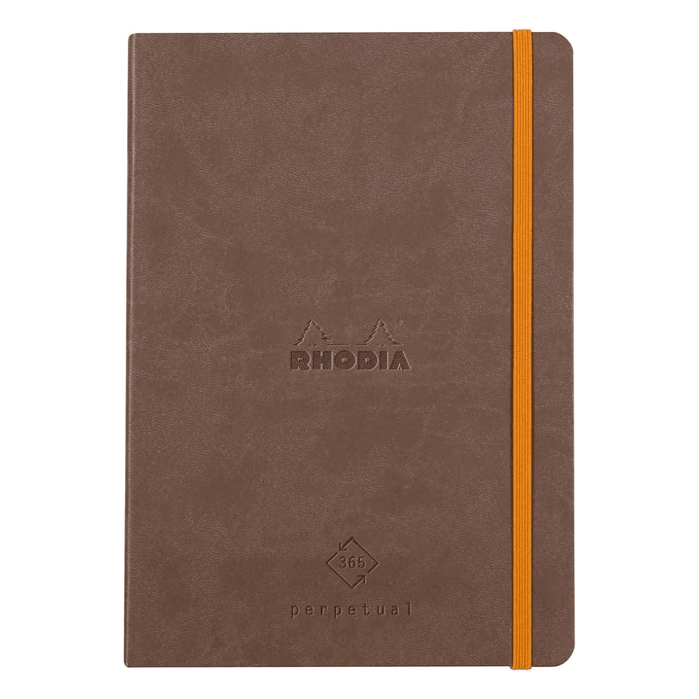 Еженедельник недатированный "Rhodiarama Perpetual", А5, 64 листа, коричневый