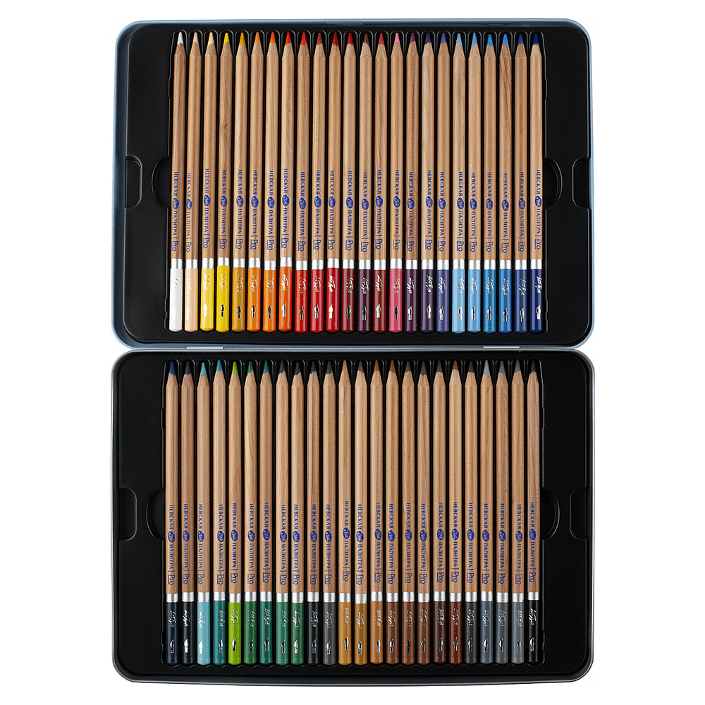 Карандаш акварельный "Белые ночи", набор 48 цветов, жестяной пенал - 3