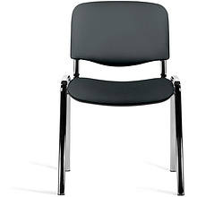 Стул для посетителей UTFC "ИЗО CH Z11", кожзам, металл, черный