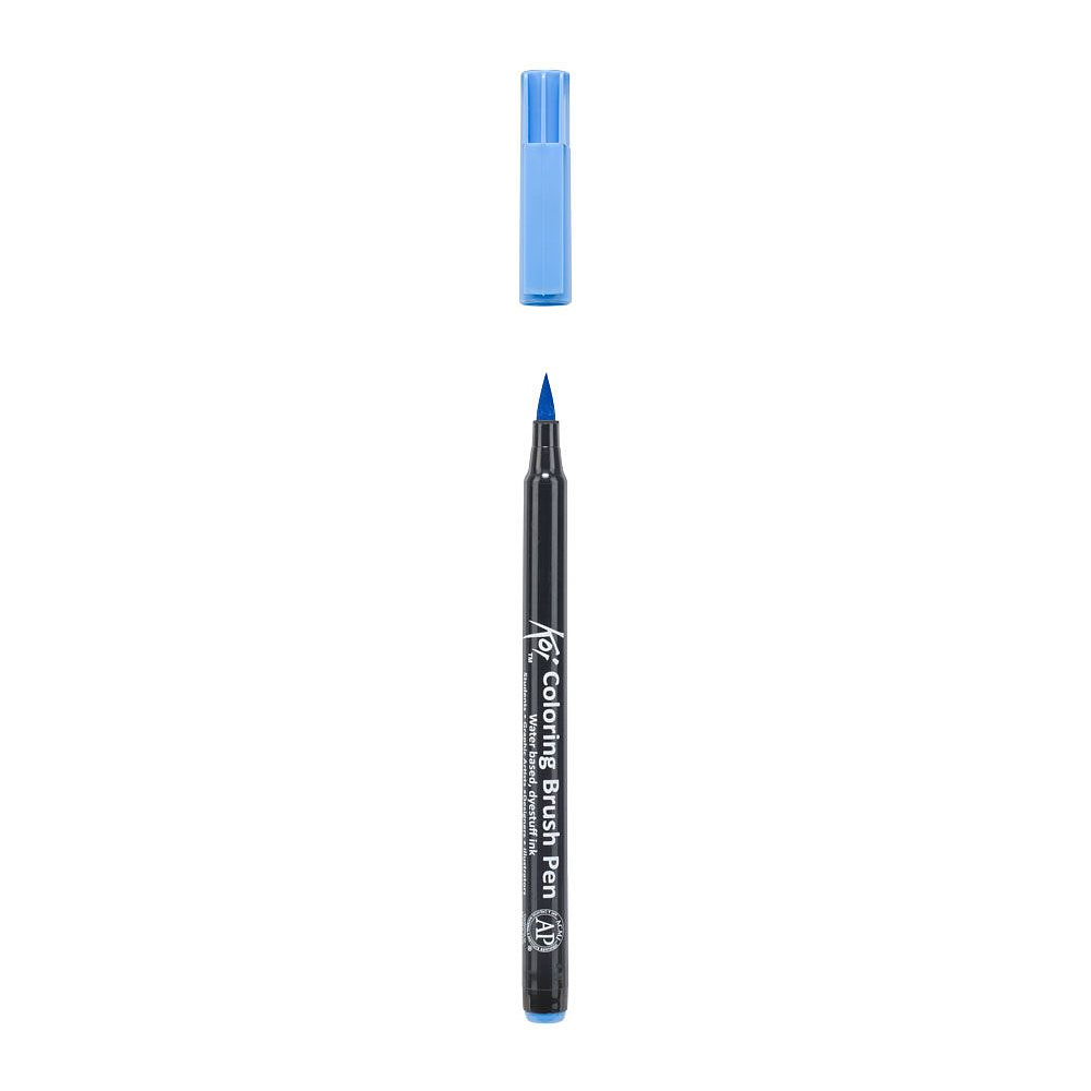 Маркер акварельный "Koi Color Brush", аквамарин - 3