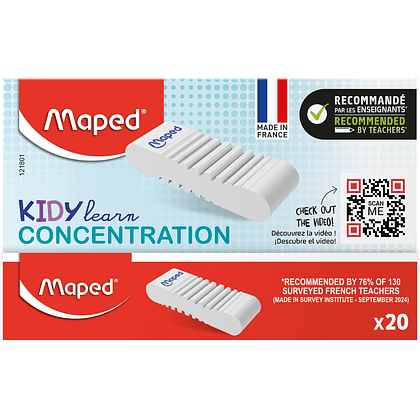 Ластик "Kidy Learn Concentration", белый - 2