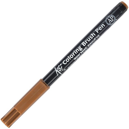 Маркер акварельный "Koi Color Brush", коричневый