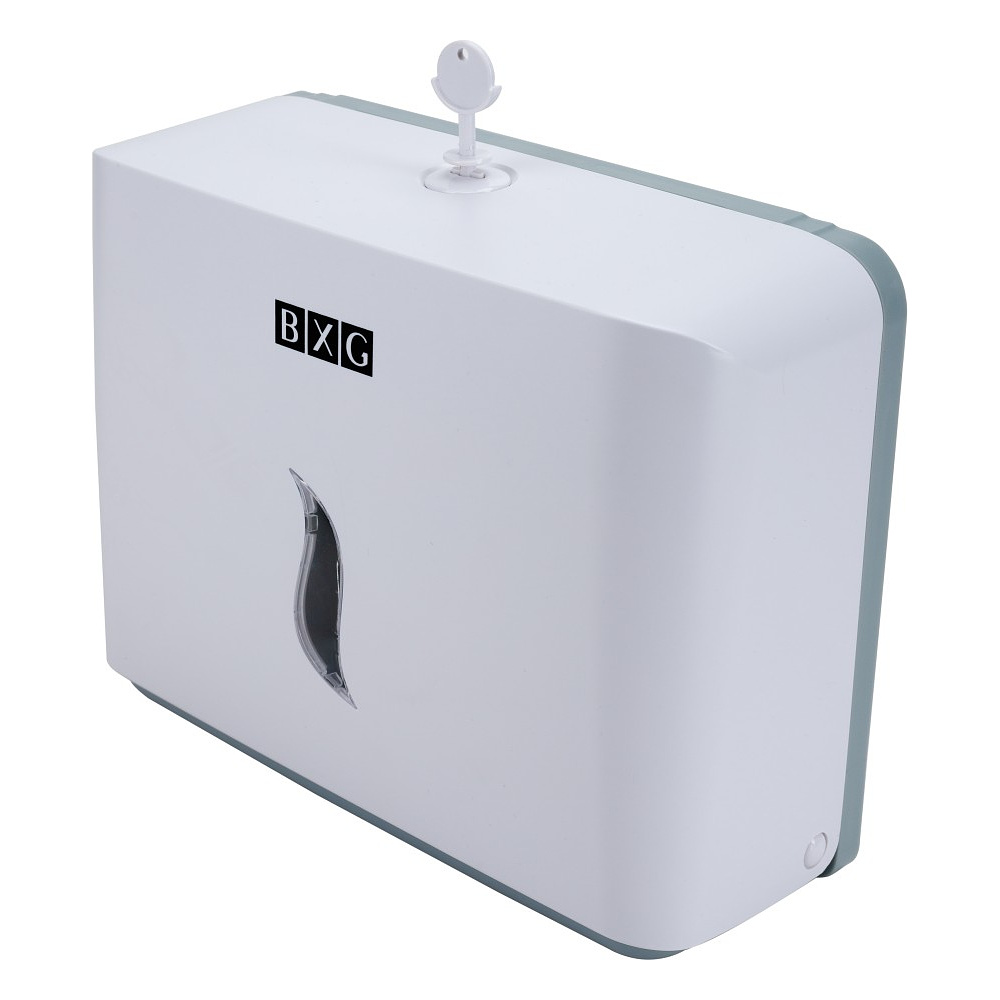 Диспенсер для полотенец листовых BXG-PD-8025, пластик, белый