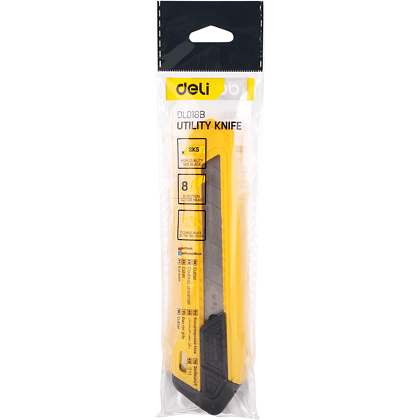 Нож строительный Deli YS EDL018B, 18 мм, универсальный - 3
