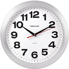 Часы настенные "9008256", серебристый