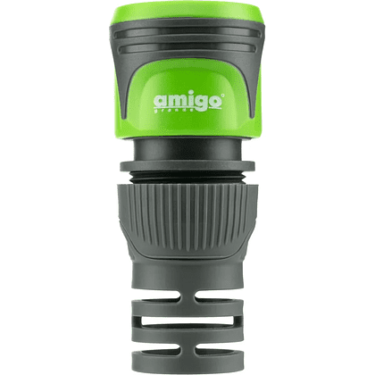 Коннектор Amigo Grande "79860", 1/2", пластик, серый, зеленый - 4