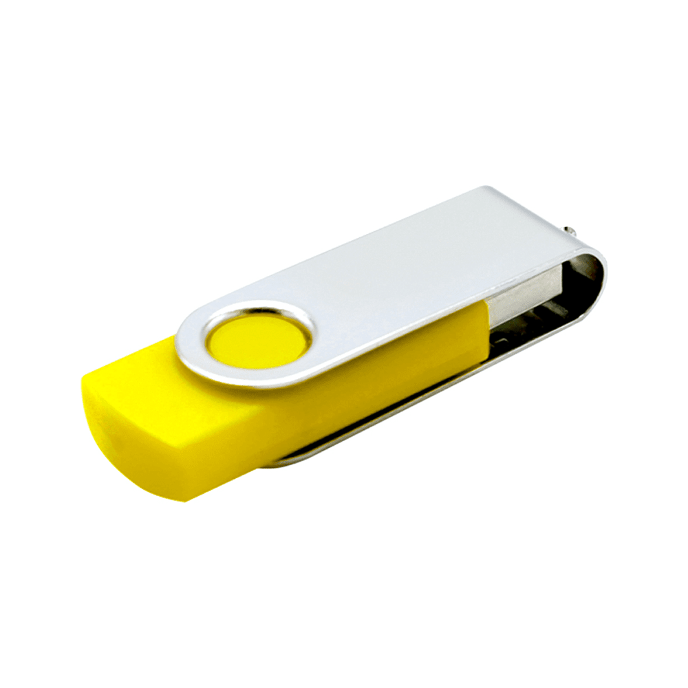 USB Flash 2.0 16 Gb VDF-008, пластик, метал, желтый 