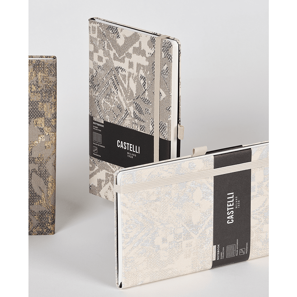 Блокнот "Shabby silver texture", А5, 96 листов, линейка, серебряный - 6