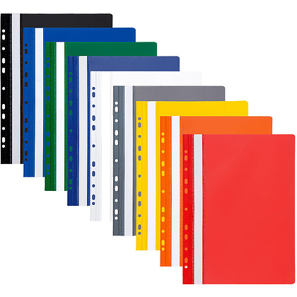 Папка-скоросшиватель с перфорацией "Panta Plast ECO", А4, зеленый - 2