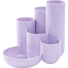 Подставка для канцелярский мелочей "Campus", пластик, фиолетовый пастель