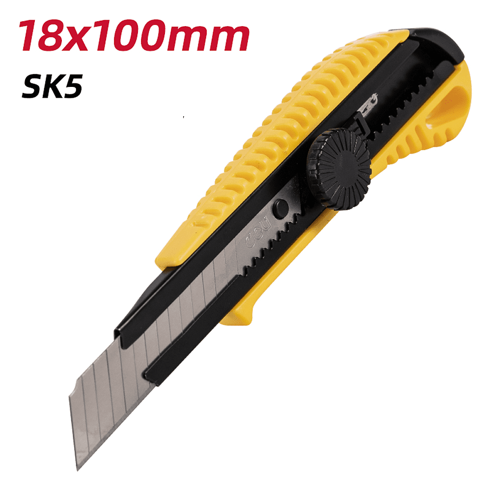 Нож строительный Deli YS EDL003A, 18 мм, универсальный - 6