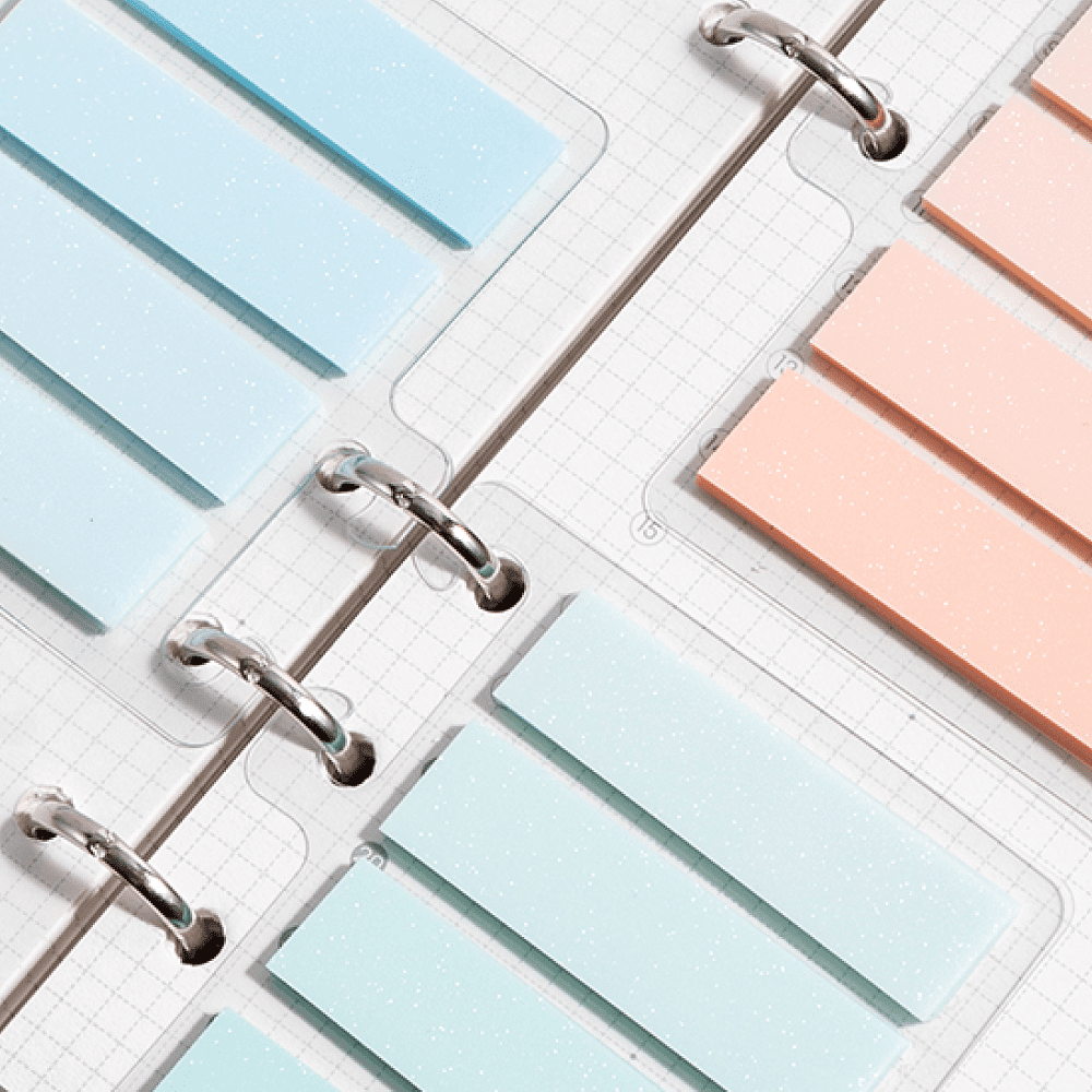 Закладки пластиковые "Deli", 12х44 мм, 1 цвет х 25 шт, ассорти пастель - 2