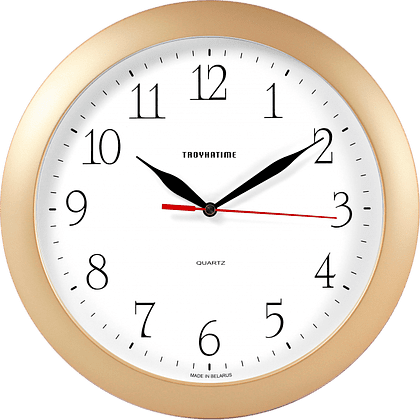 Часы настенные "966650", золотистый