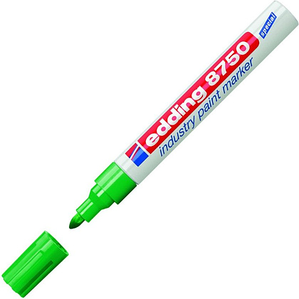 Маркер перманентный на нитрокраске Edding "8750", белый - 4